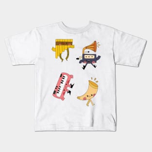 Funny Musical Instrument, Musical Instrument Kids T-Shirt